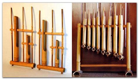 The Angklung Is A Musical Instrument Made Of Two Bamboo Tubes Attached