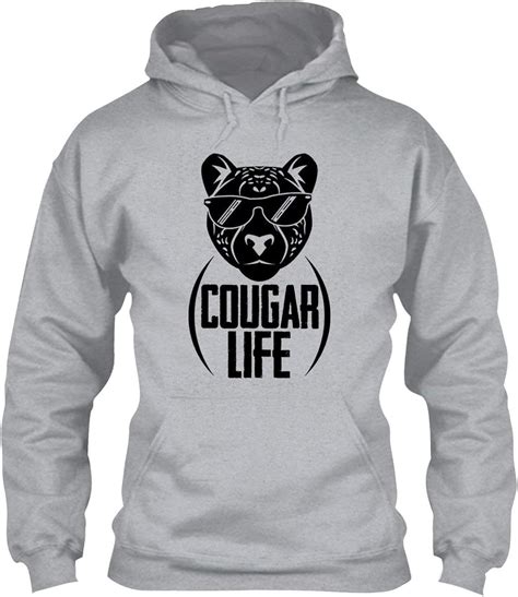 Cougar Life Unisex Hoodie Hooded Sweatshirts Clothing