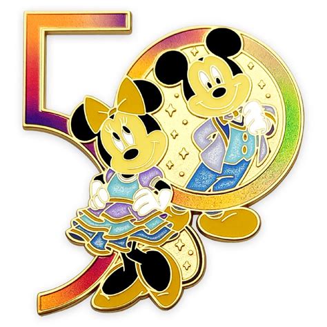 Mickey And Minnie Mouse Pin Walt Disney World 50th Anniversary Is Now