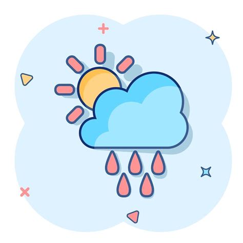 Premium Vector Vector Cartoon Weather Forecast Icon In Comic Style