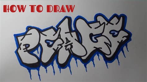 Easy Graffiti Drawing For Beginners Youtube