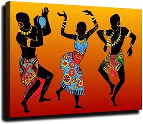 Cuadros Etnicos Tribal Art Paintings African Women Dancing Oil Painting