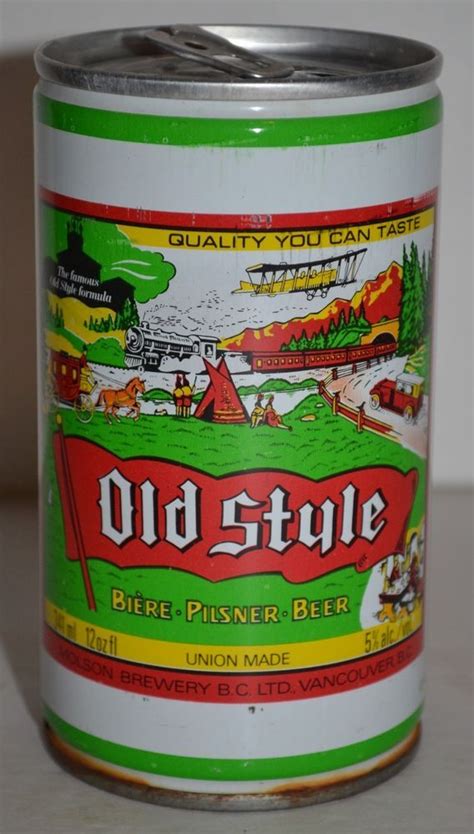 Vintage Molson Brewery Old Style Beer Can Biere Pilsner Union Made