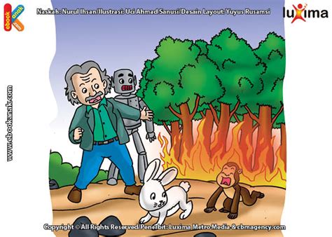 Paling Keren Ilustrasi Kebakaran Hutan Kartun - Pantherrka