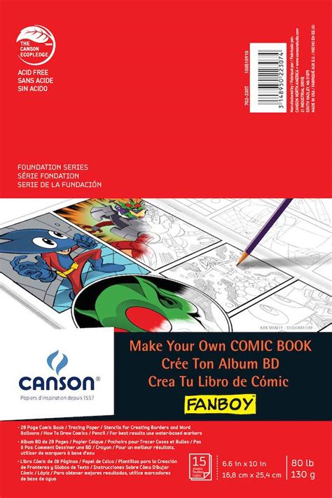 Canson Canson Make Your Own Comic Book Kit Can 100510910 Colours