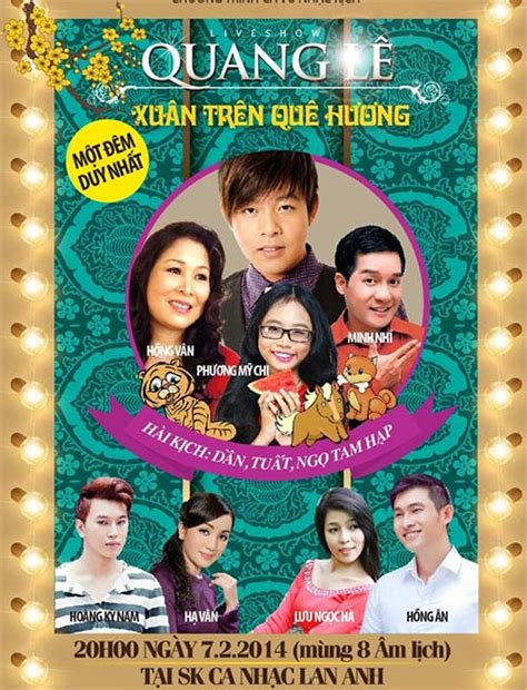 Ca sĩ phương mỹ chi rời công ty do cha nuôi là ca sĩ quang lê quản lý sau 6 năm gắn bó. Phương Mỹ Chi và Quang Lê cùng nhau đóng kịch