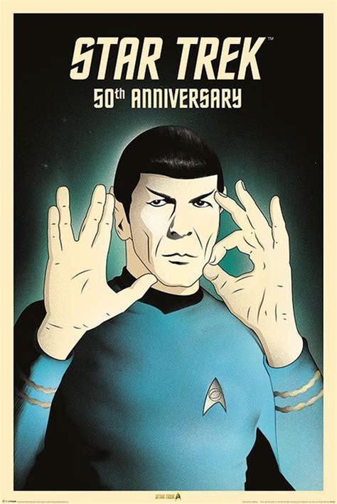 Poster Star Trek Spock 5 0 50th Anniversary Maxi Poster 61cm X 915cm