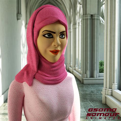 3d Model With Hijab من تصميم Osama Samour Osamasamour487083