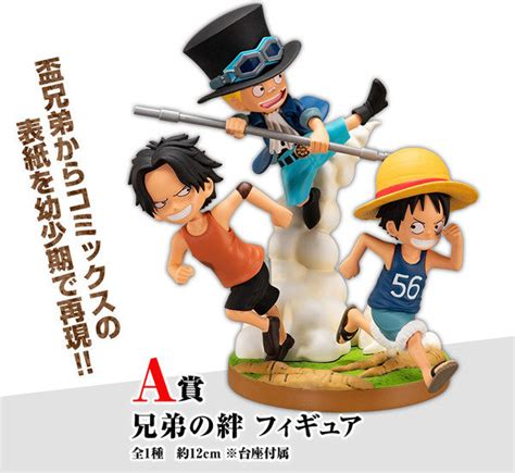 You can view the prizes from the kuji collection that are up from grabs; Luffy - Ace - Sabo - Ichiban Kuji - One Piece Kyoudai no ...