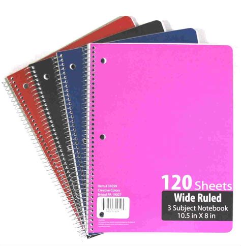 Wholesale Bulk Carton Notebook 3 Subject Fcs31059 In Bulk