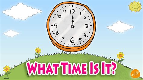 Telling Time Chant For Kids What Time Is It Youtube