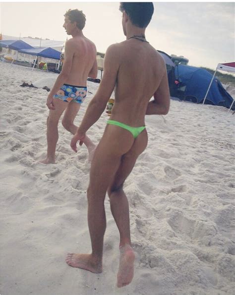 Twink Wearing A Thong At The Beach Corey716