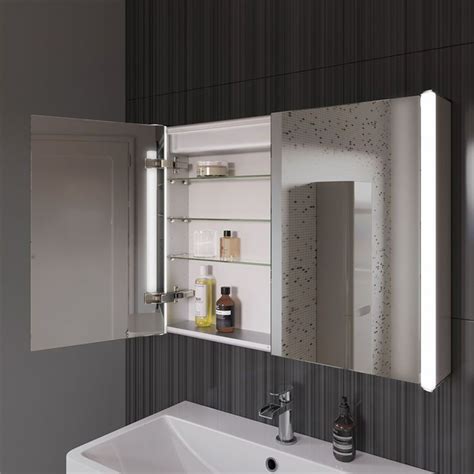 Mirror Cabinets Wall Mounted Bathroom Cabinet Naimp Illuminated Bathroom Mirror Cabinet