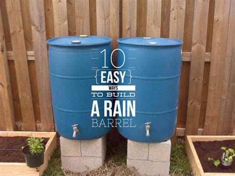 There are as many ways to set up a water collection system as there. 10 Easy Ways to Build Your Own Rain Barrel - Gardening Channel