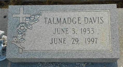 Talmadge Davis 1933 1997 Find A Grave Memorial