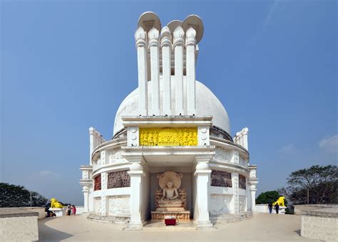 India Odisha Bhubaneswar Dhauli Peace Pagoda 4d Flickr