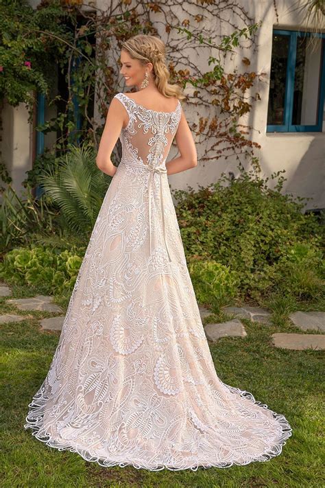 Beaded Bohemian Lace Makes Style Bl303 Ember An Alluring Choice For Modern Brides Bold Lace