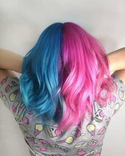 Are You Looking For Some Super Fun And Trendy Split Hair Color Ideas