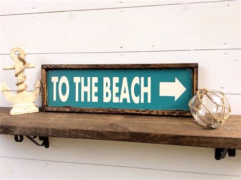 To The Beach Sign Beach Sign Custom Colors Available Etsy
