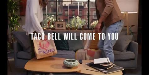 taco bell free delivery ad commercial on tv
