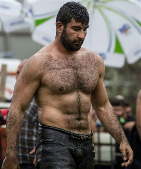 Especially Handsome And Well Built And Ruggedly Masculine Turkish Oil Wrestler Love His Body