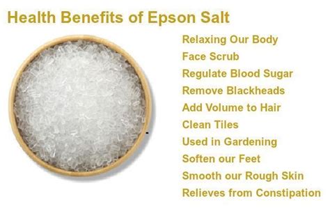 Epsom Salt Health Benefits Health Benefits