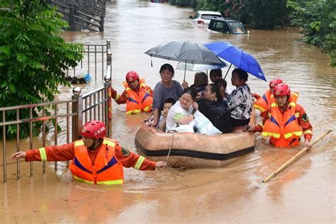 China Flood Latest News Four Cities Declare Top Level Warnings