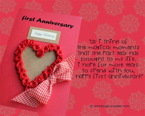 1st Wedding Anniversary Messages For Wife