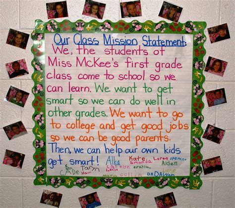 Mission Statement Thanks Kristy 4th Grade Classroom Classroom