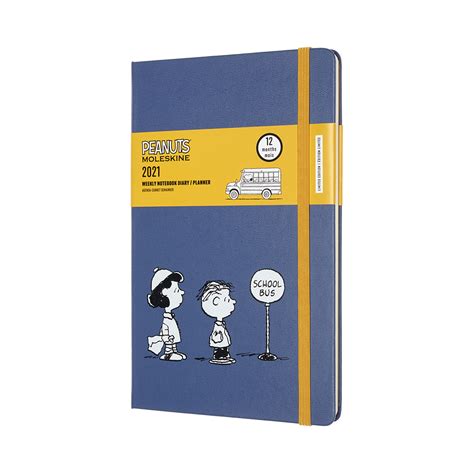 buy moleskine 2021 diary large 12 month weekly peanuts at mighty ape nz