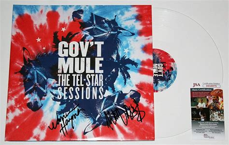 Govt Mule Signed The Tel Star Sessions Album 2xlp Vinyl Record Wjsa