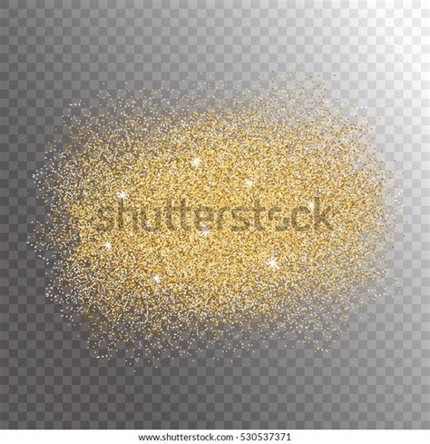 Gold Glitter Sparkles Splash On Transparent Stock Vector Royalty Free