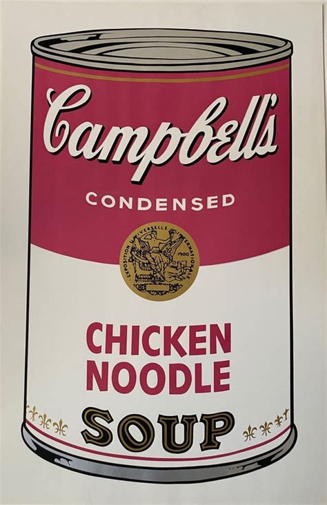 Campbells Soup I Chicken Noodle Fands Ii45 By Andy