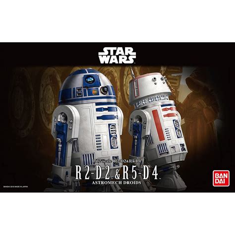 Bandai Star Wars R2 D2 And R5 D4 Set Plastic Model Kit