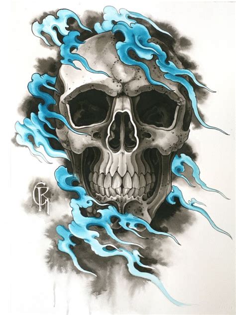 Skully 💀 Skulls Drawing Skull Drawing Sketches Cool Tattoo Drawings