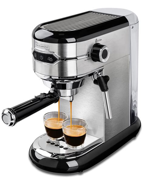 Buy Michelangelo 15 Bar Espresso Machine With Milk Frother Expresso Coffee Machines Stainless
