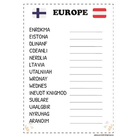 Unscramble Words Digital Printable Game Activities - Edufrienz