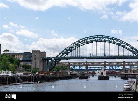 Newcastle Uk 7 May 2019 Famous Bridges Linking Newcastle And