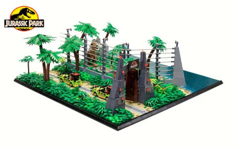 This Jurassic Park Lego Diorama Combines All Four Movies Into One Massive Display Lego