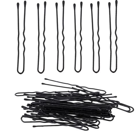 50pcslot Hair Pins Thin U Shape Hair Bobby Pin Black Metal Clips