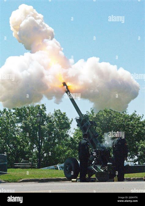 Canada Day 21 Gun Salutecharlottetown Pei Stock Photo Alamy