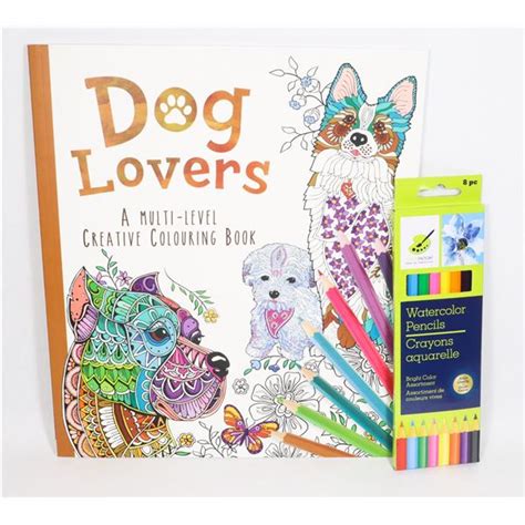 New Dog Lovers Multi Level Creative Coloring Book