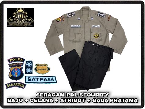Baju Seragam PDL Security Satpam Model Terbaru Pakaian Pria KEMEJA