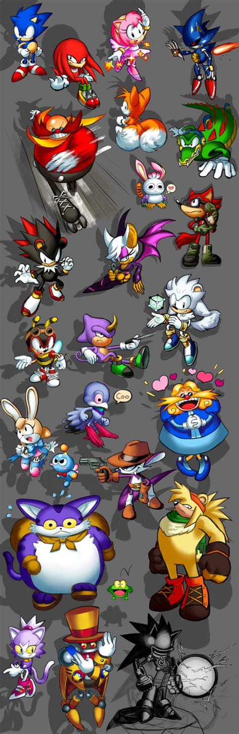 Classic Styled Sanic Characters By Karpkang Classic Sonic Sonic And Friends Sonic Fan Art