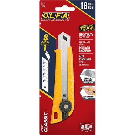Buy Olfa 18mm Heavy Duty Utility Knife L 1 Multi Purpose Custom