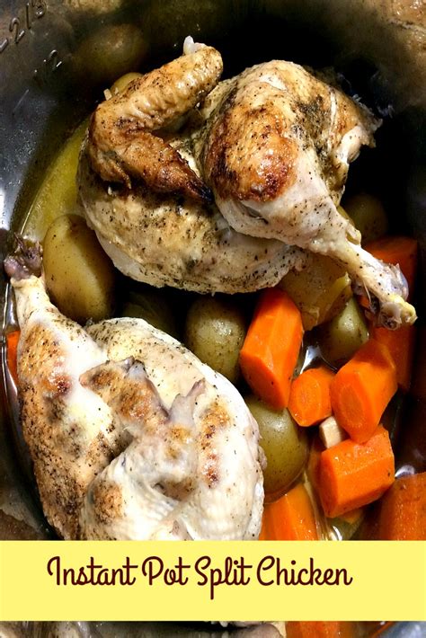If you're looking for a hearty recipe to make for dinner on chilly nights, this chicken pot pie is fantastic. Instant Pot Split Chicken - Rants From My Crazy Kitchen