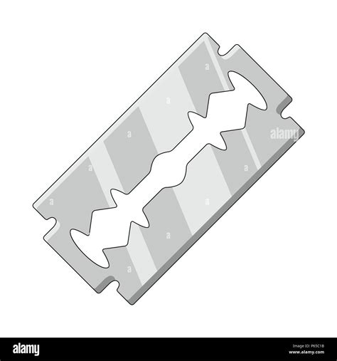 Razor Blade Design Isolated On White Background Stock Vector Image