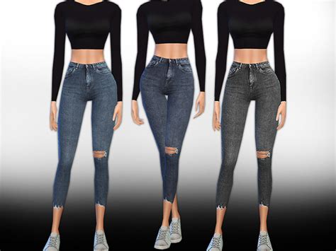New Style Realistic Crop Jeans By Saliwa At Tsr Sims 4 Updates