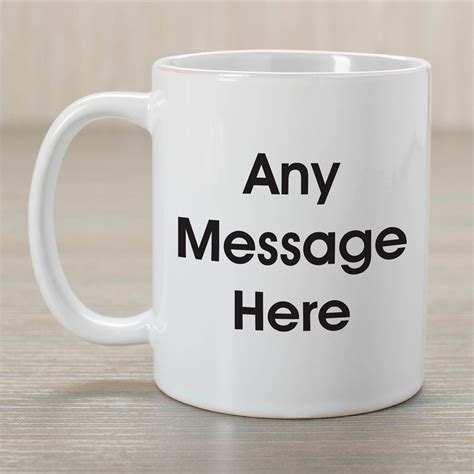 Personalized Message Coffee Mug | GiftsForYouNow gambar png