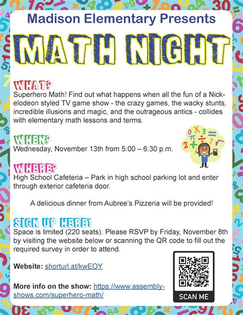 Madison School Districtmadison Elementary Math Night